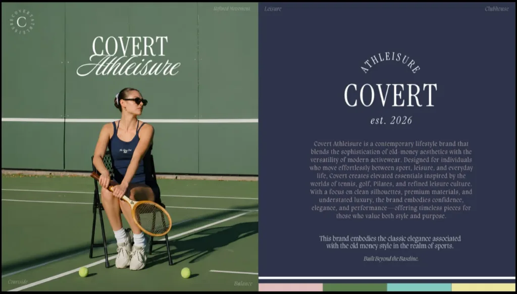 COVERT ATHLEISURE brand showcase
